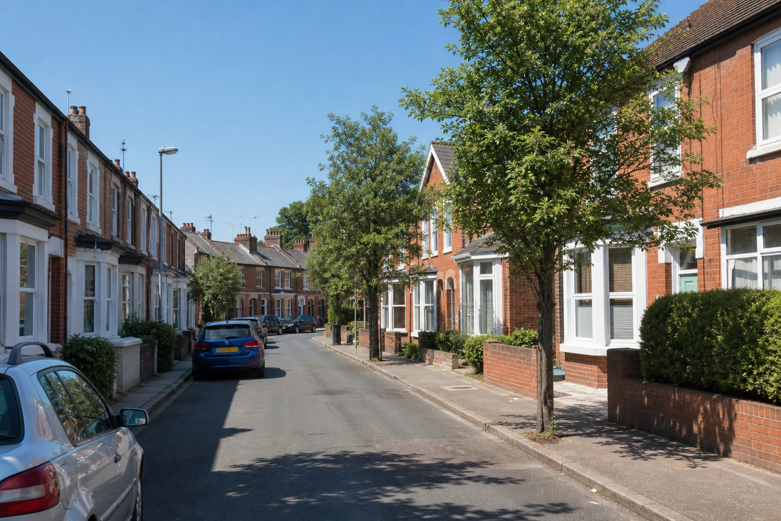 Residential street in blackheath, west midlands